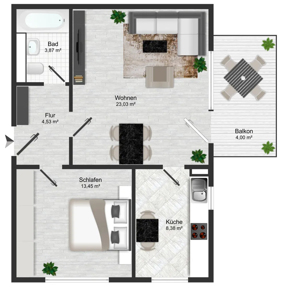 2 Zimmer Wohnung mit 57 m² in Potsdam – Bild 8