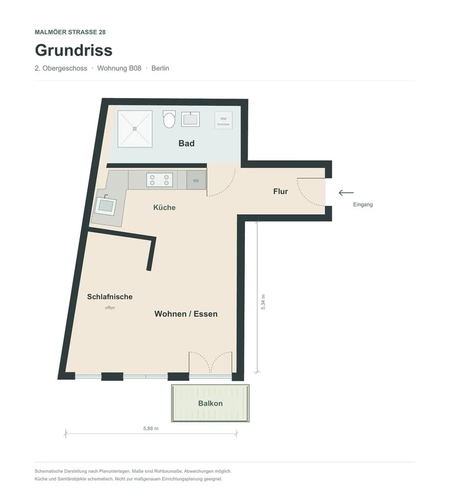 1 room apartment with 51 m² in Berlin – Photo 8