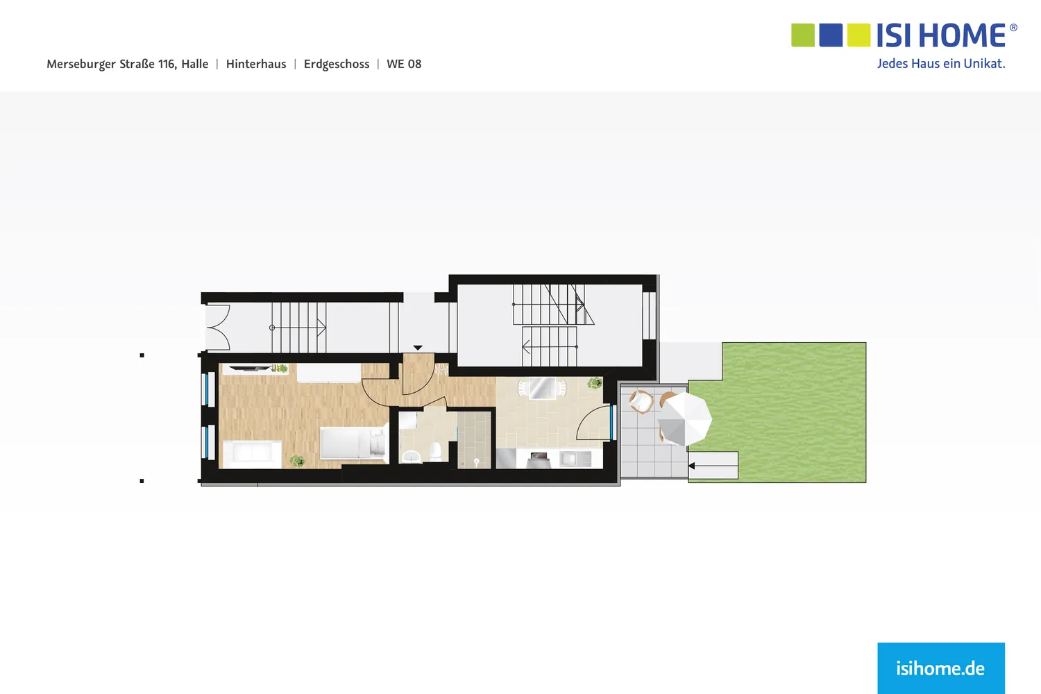 1 Zimmer Wohnung mit 35 m² in Halle (Saale) – Bild 5