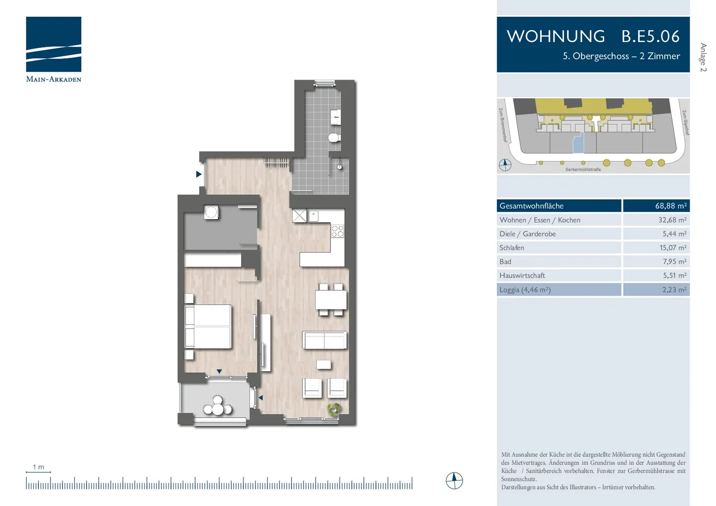 2 Zimmer Wohnung mit 69 m² in Frankfurt am Main – Bild 7