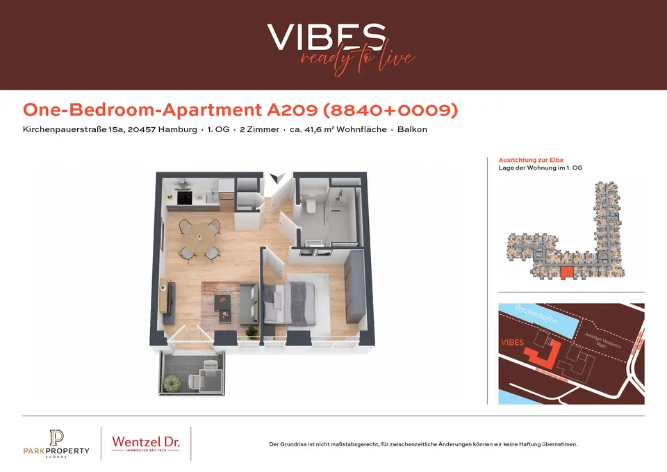 2 Zimmer Wohnung mit 42 m² in Hamburg – Bild 8