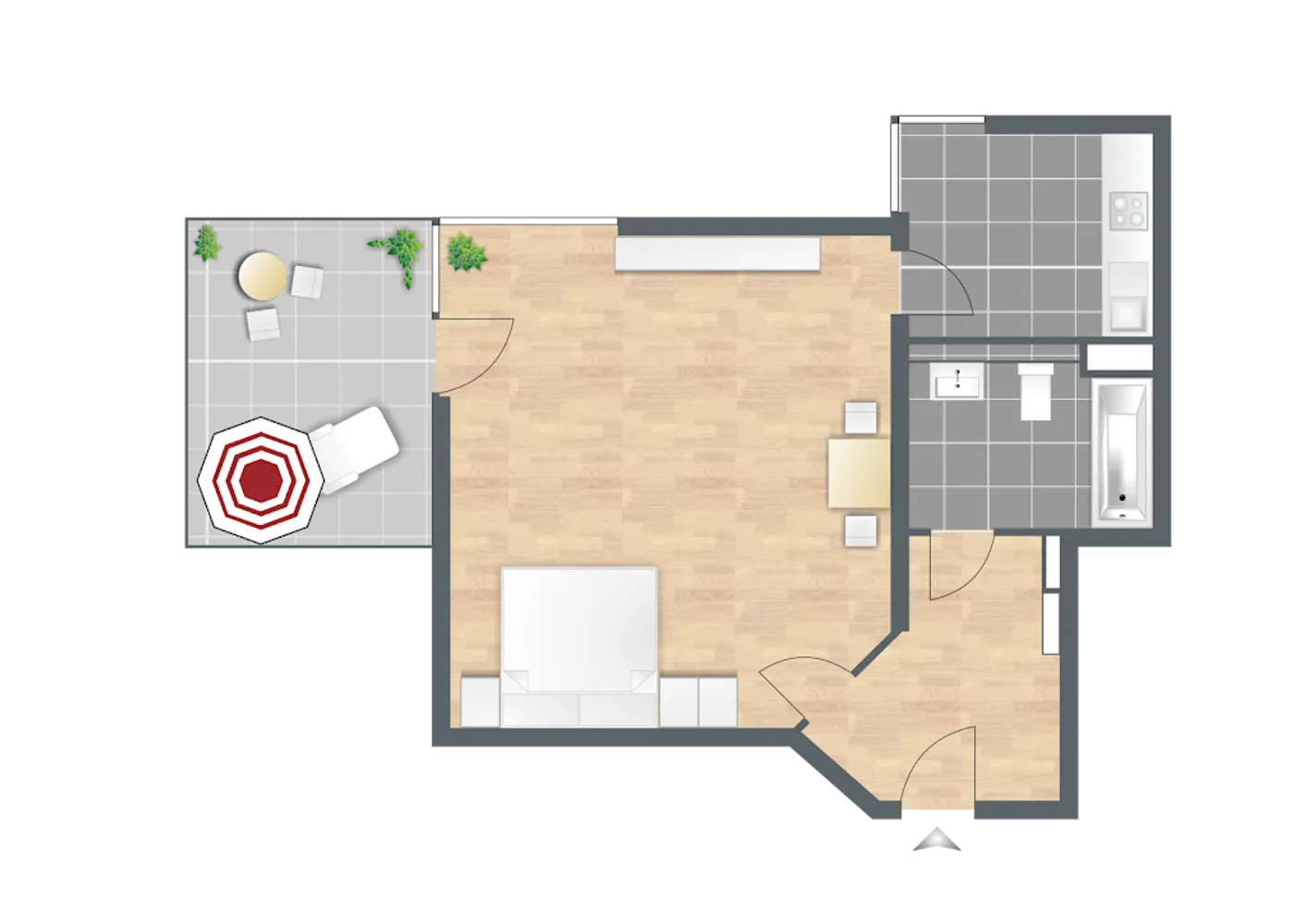 1 Zimmer Wohnung mit 46 m² in Augsburg – Bild 8