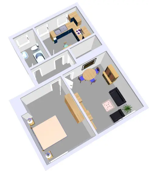 2 Zimmer Wohnung mit 56 m² in Kiel – Bild 2