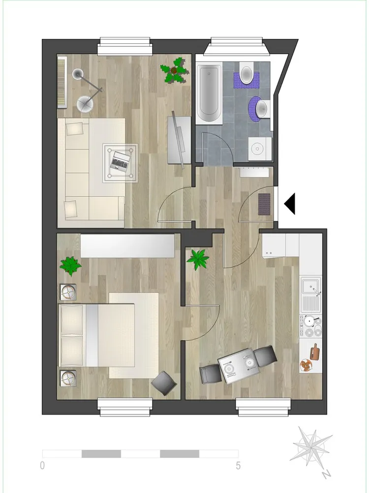 2 Zimmer Wohnung mit 52 m² in Chemnitz – Bild 8