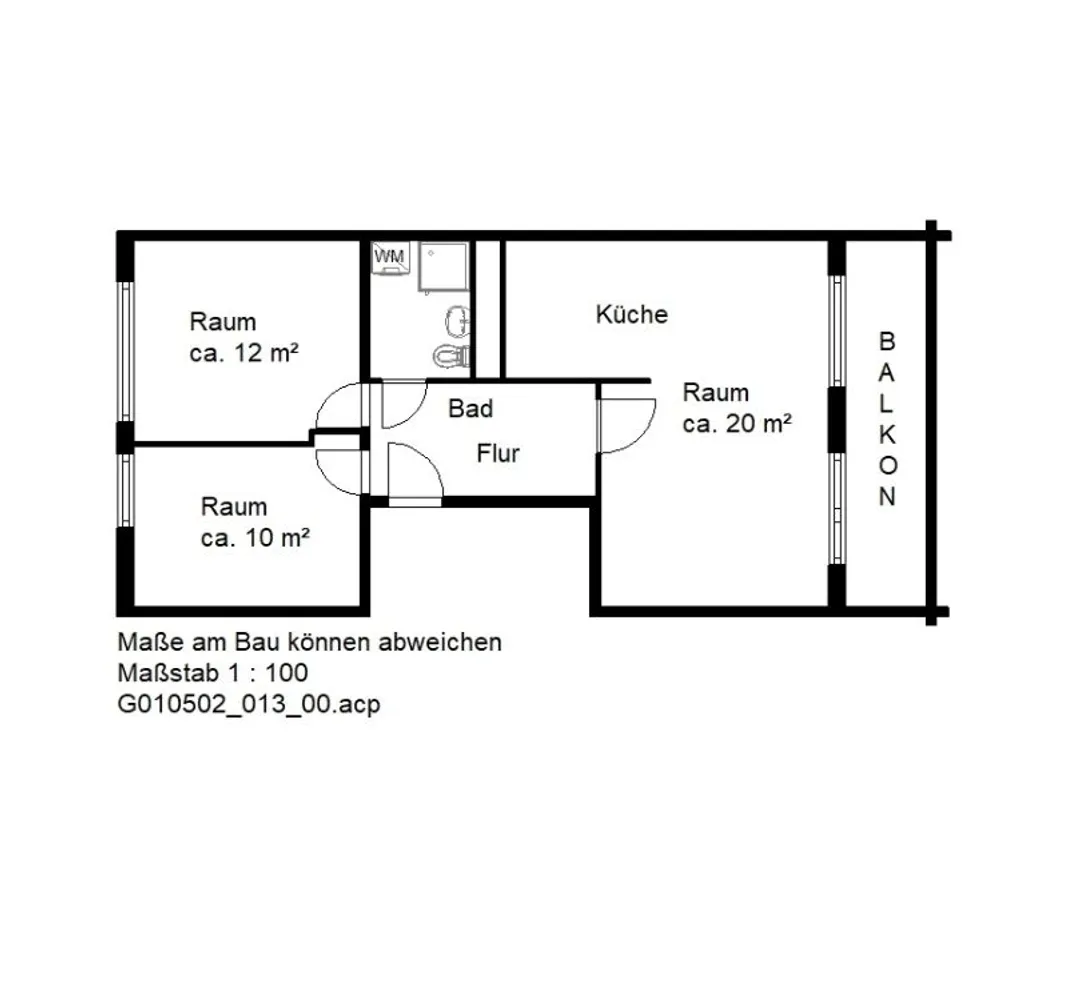3 Zimmer Wohnung mit 58 m² in Halle (Saale) – Bild 5