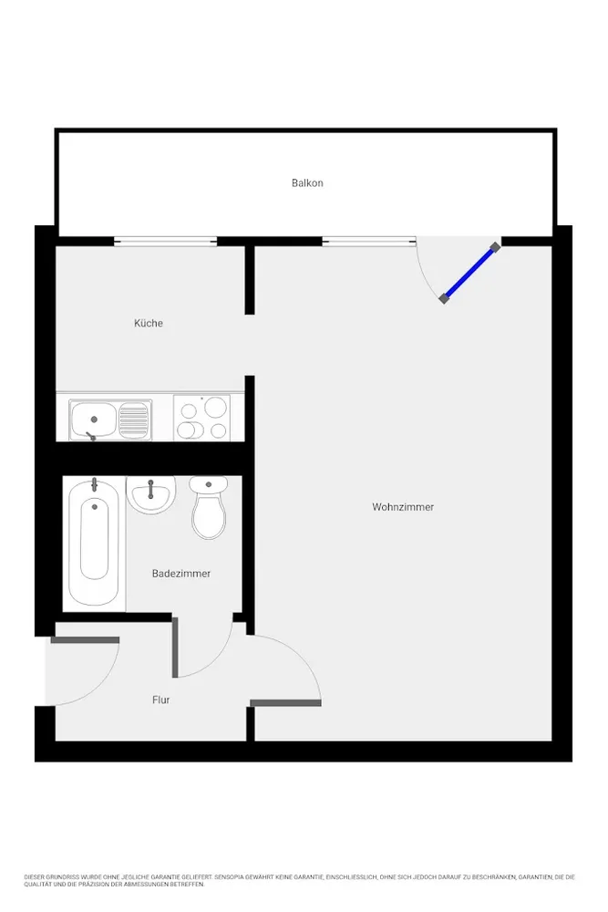 1 room apartment with 34 m² in Magdeburg – Photo 11