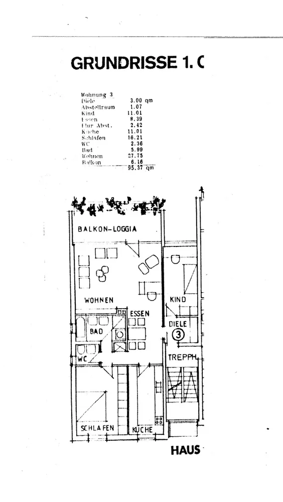 3 Zimmer Wohnung mit 95 m² in Krefeld – Bild 2