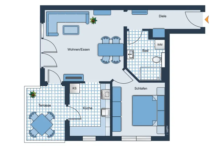 2 Zimmer Wohnung mit 65 m² in Würzburg – Bild 8