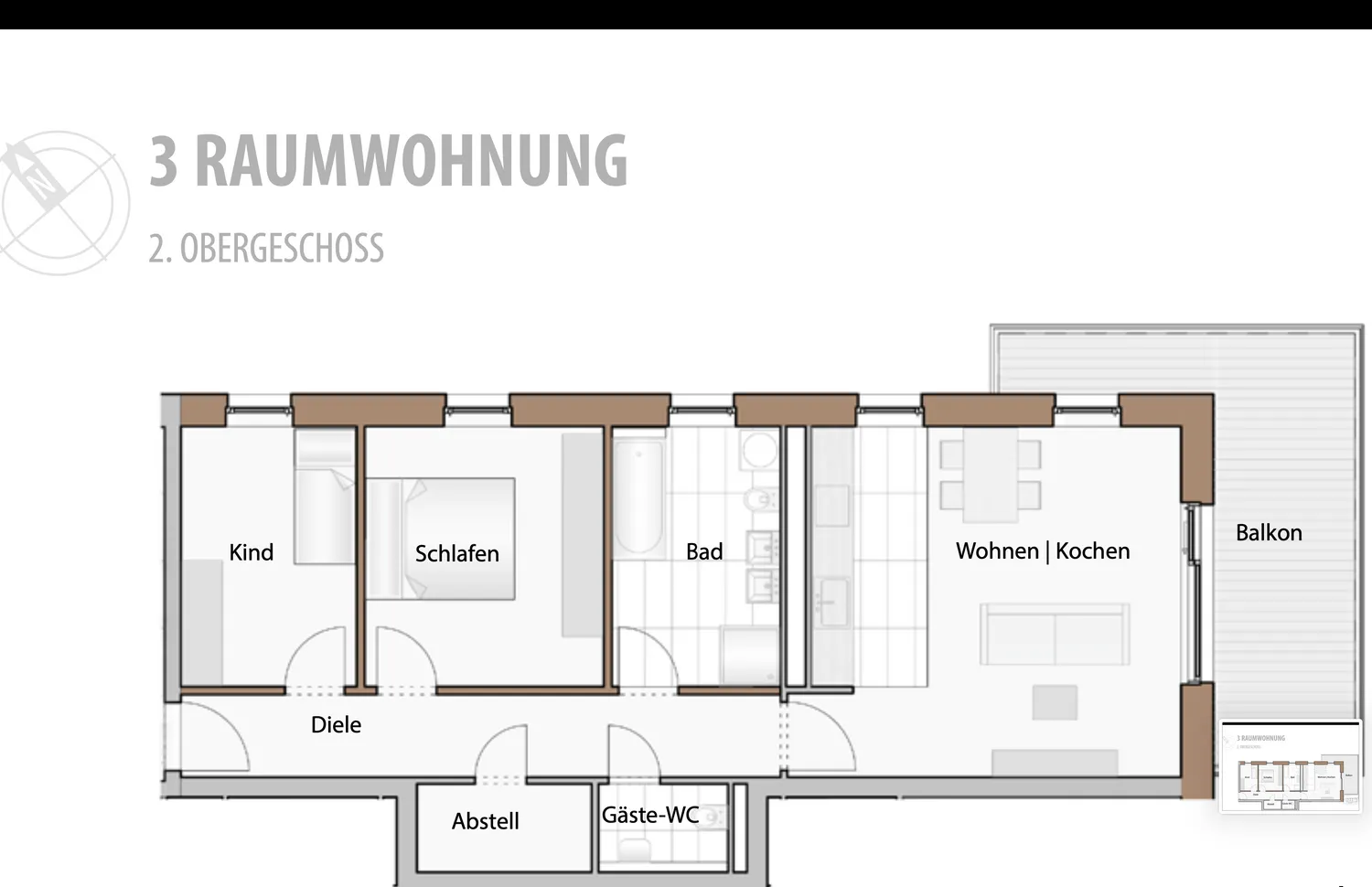 3 Zimmer Wohnung mit 86 m² in Dresden – Bild 2