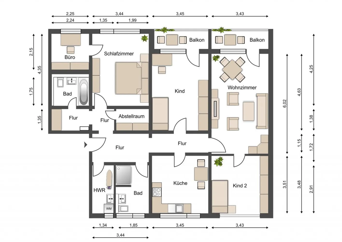 4 room apartment with 117 m² in Magdeburg – Photo 8