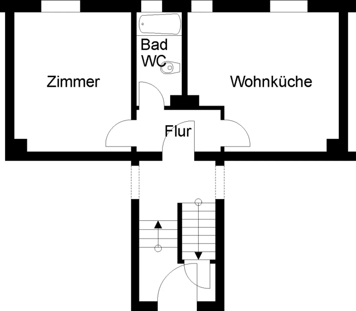 2 Zimmer Wohnung mit 37 m² in Herford – Bild 1