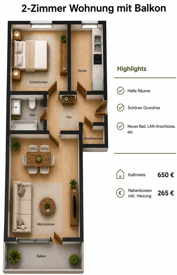 2 Zimmer Wohnung mit 59 m² in Wuppertal – Bild 10