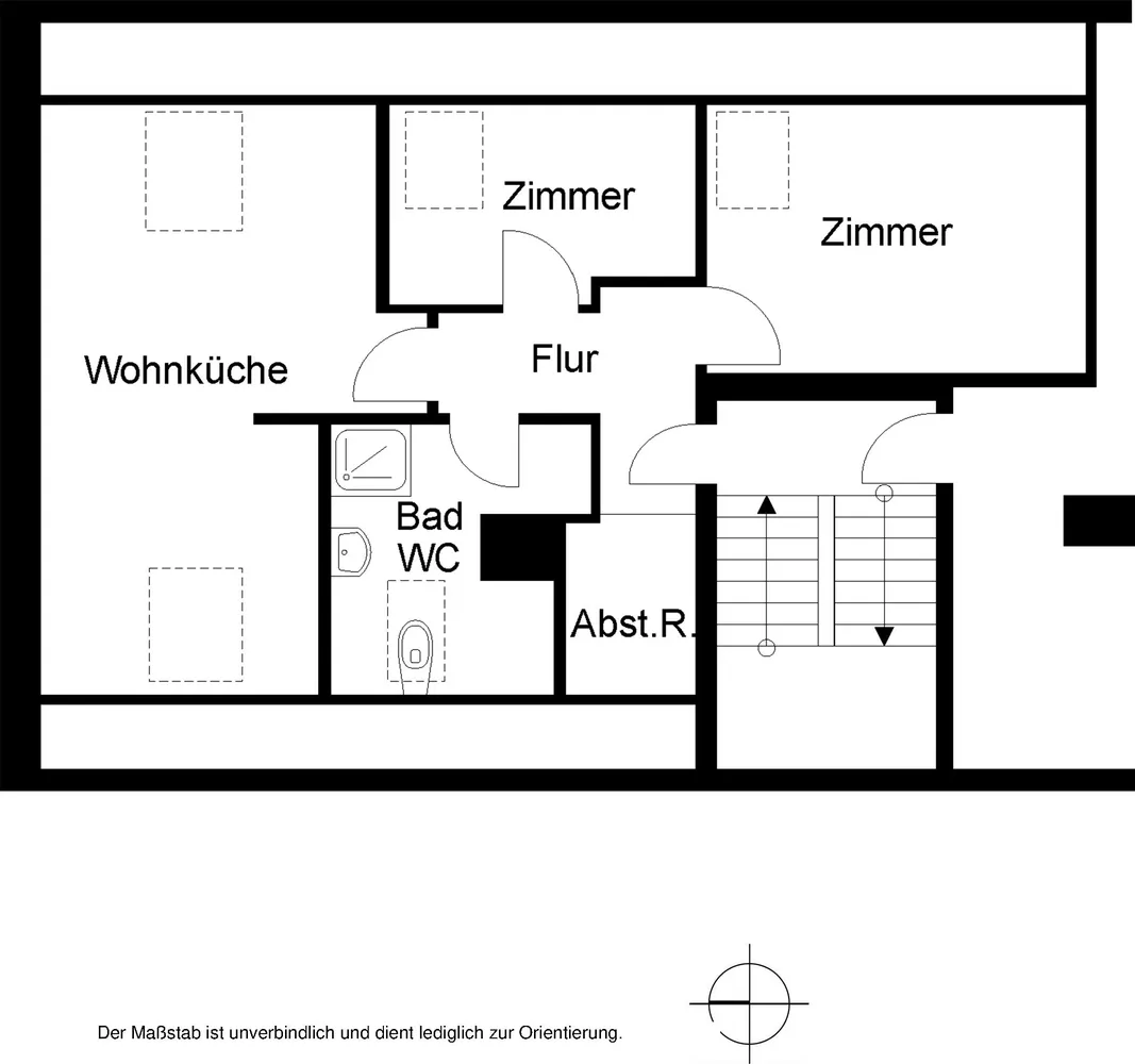 2 Zimmer Wohnung mit 50 m² in Bielefeld – Bild 2