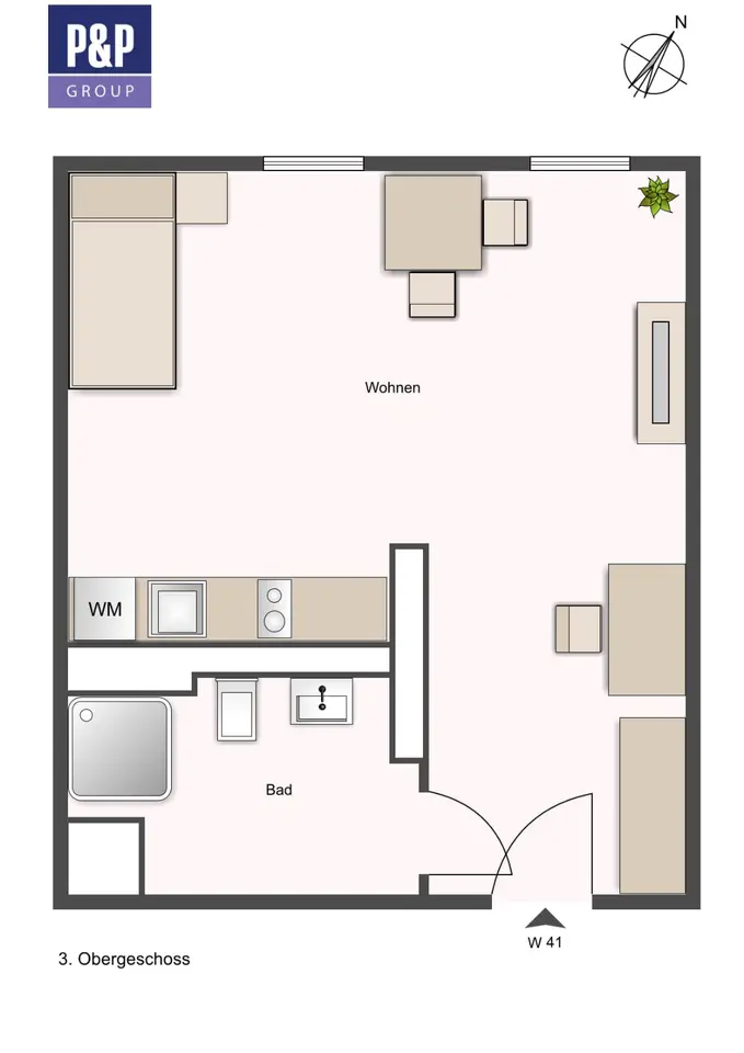 2 Zimmer Wohnung mit 30 m² in Nürnberg – Bild 10