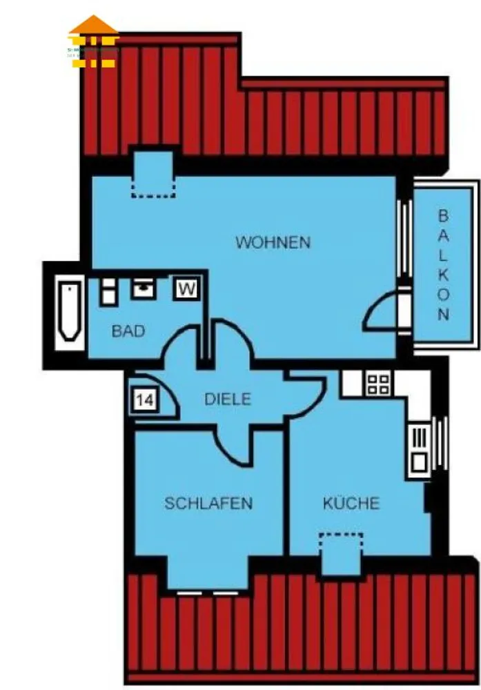 3 room apartment with 63 m² in Chemnitz – Photo 9
