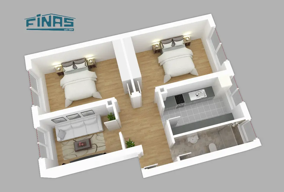 2 Zimmer Wohnung mit 62 m² in Gießen – Bild 6
