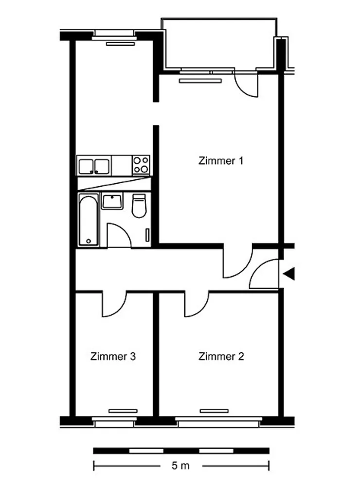 3 Zimmer Wohnung mit 57 m² in Berlin – Bild 2