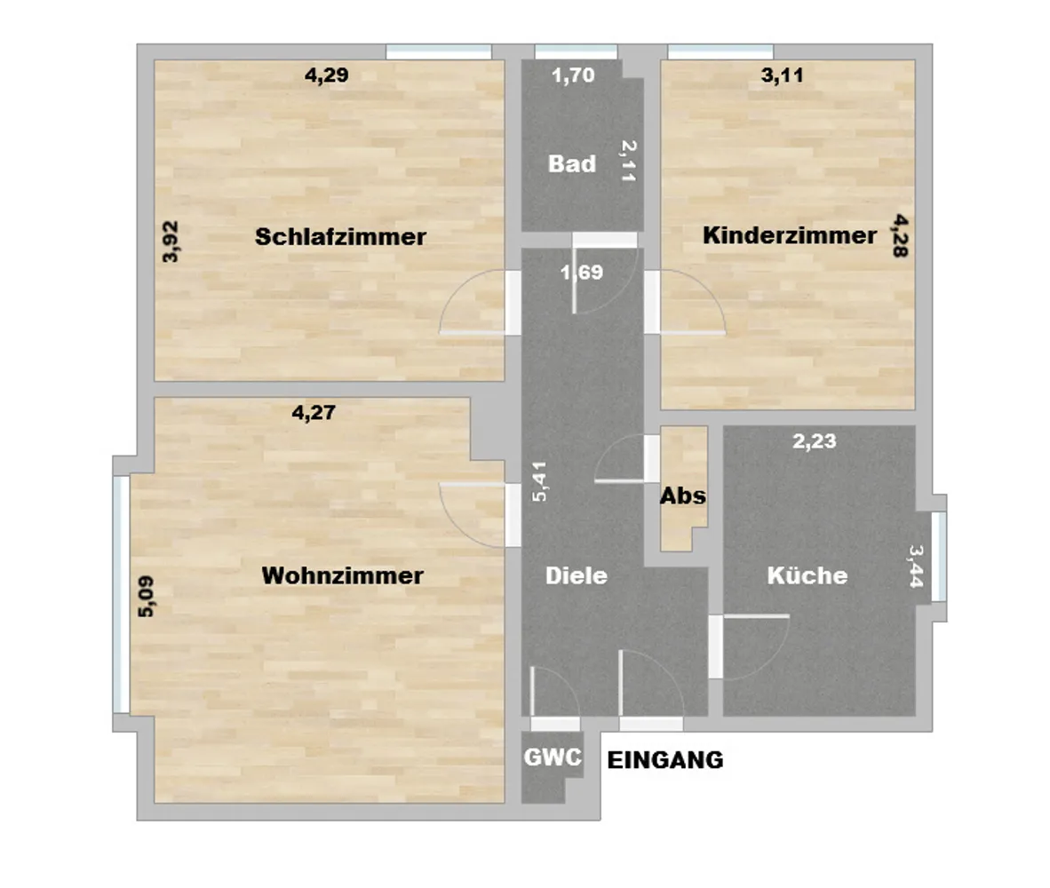 3 Zimmer Wohnung mit 70 m² in Essen – Bild 3