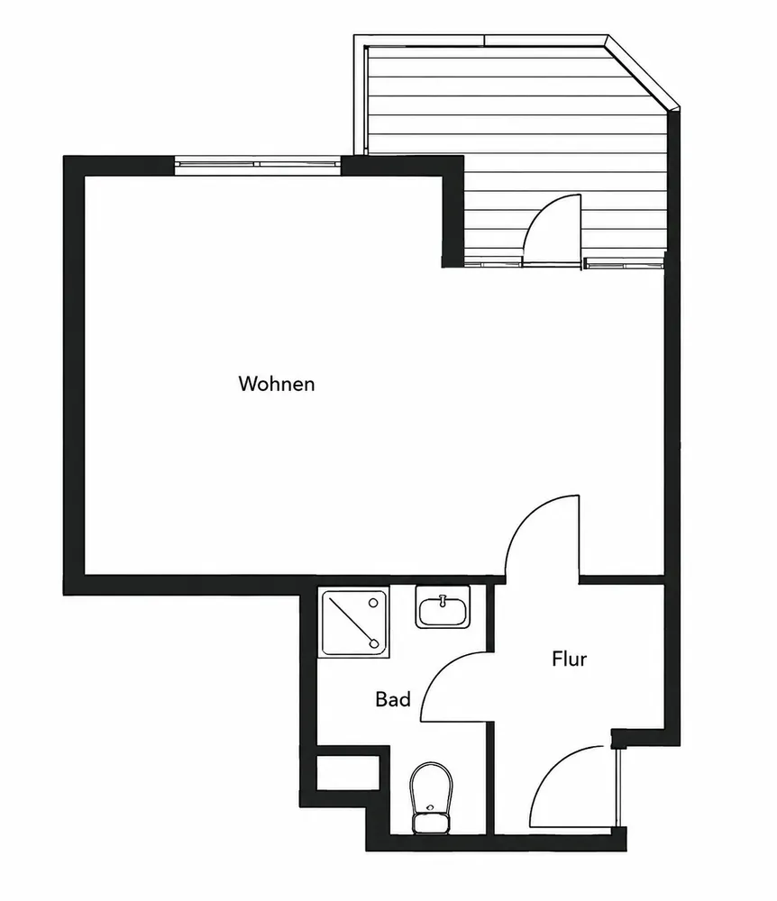 1 Zimmer Wohnung mit 25 m² in Stuttgart – Bild 6