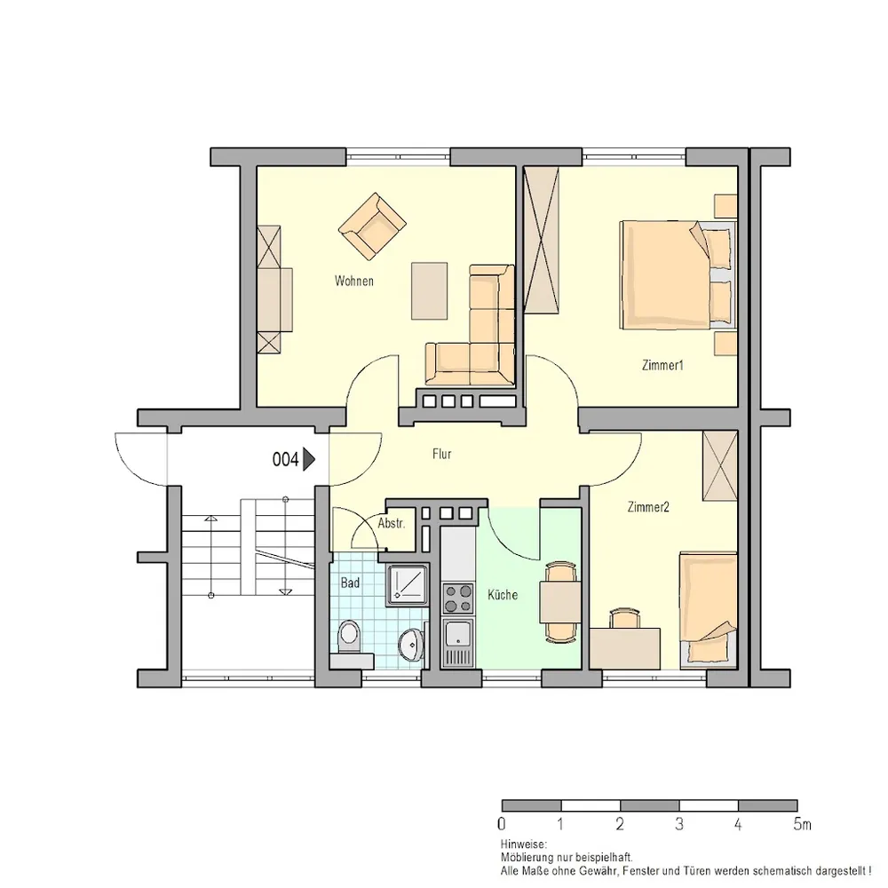 3 Zimmer Wohnung mit 57 m² in Herford – Bild 1