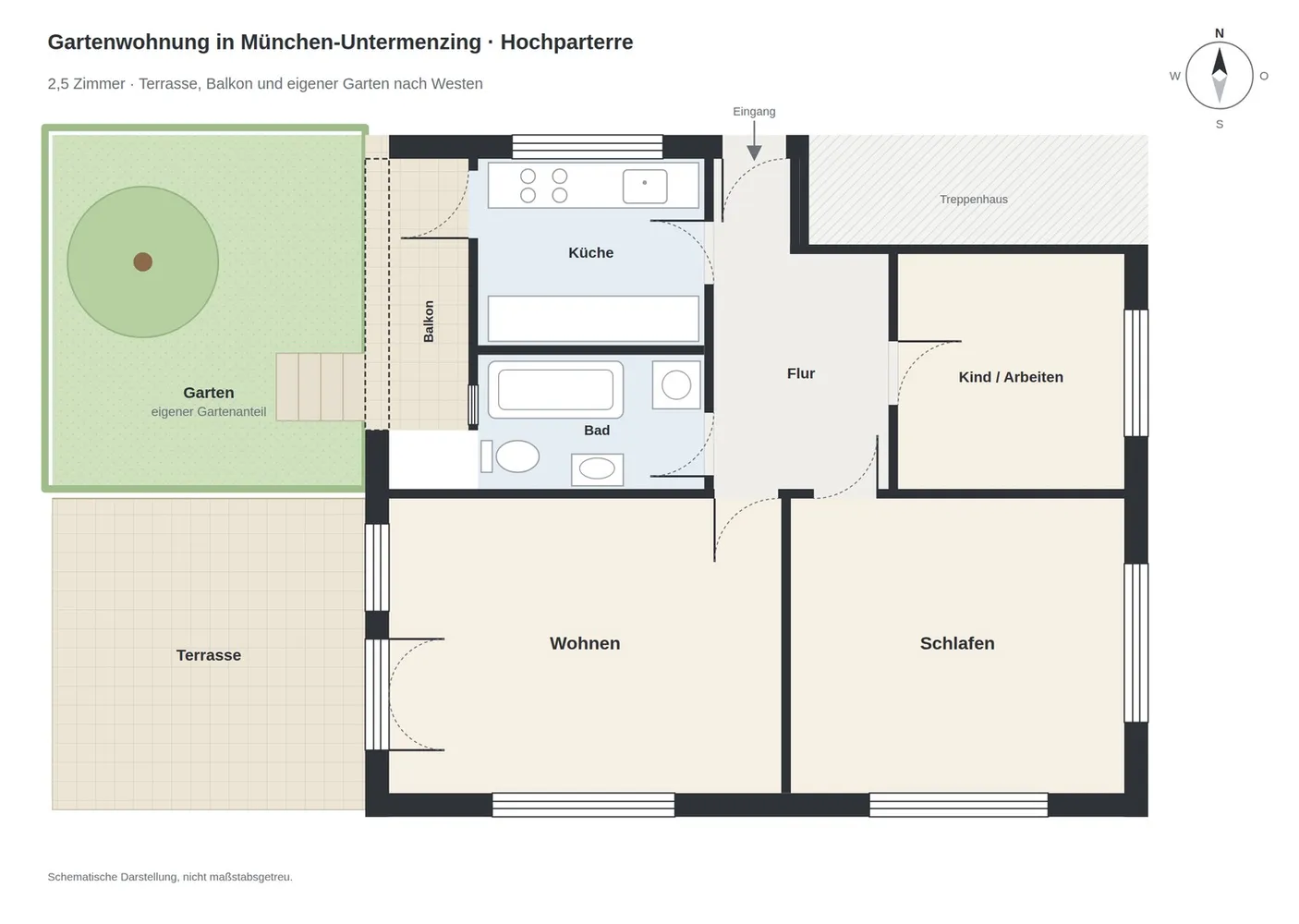 3 Zimmer Wohnung mit 71 m² in München – Bild 4
