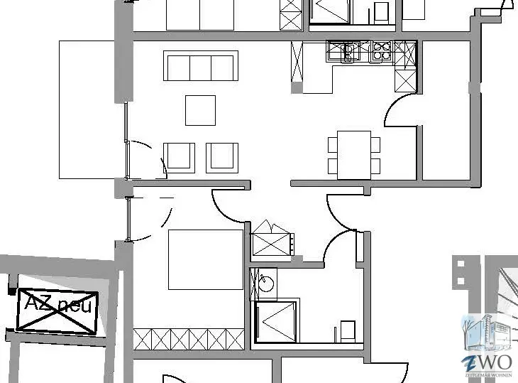 2 Zimmer Wohnung mit 62 m² in Bocholt – Bild 3