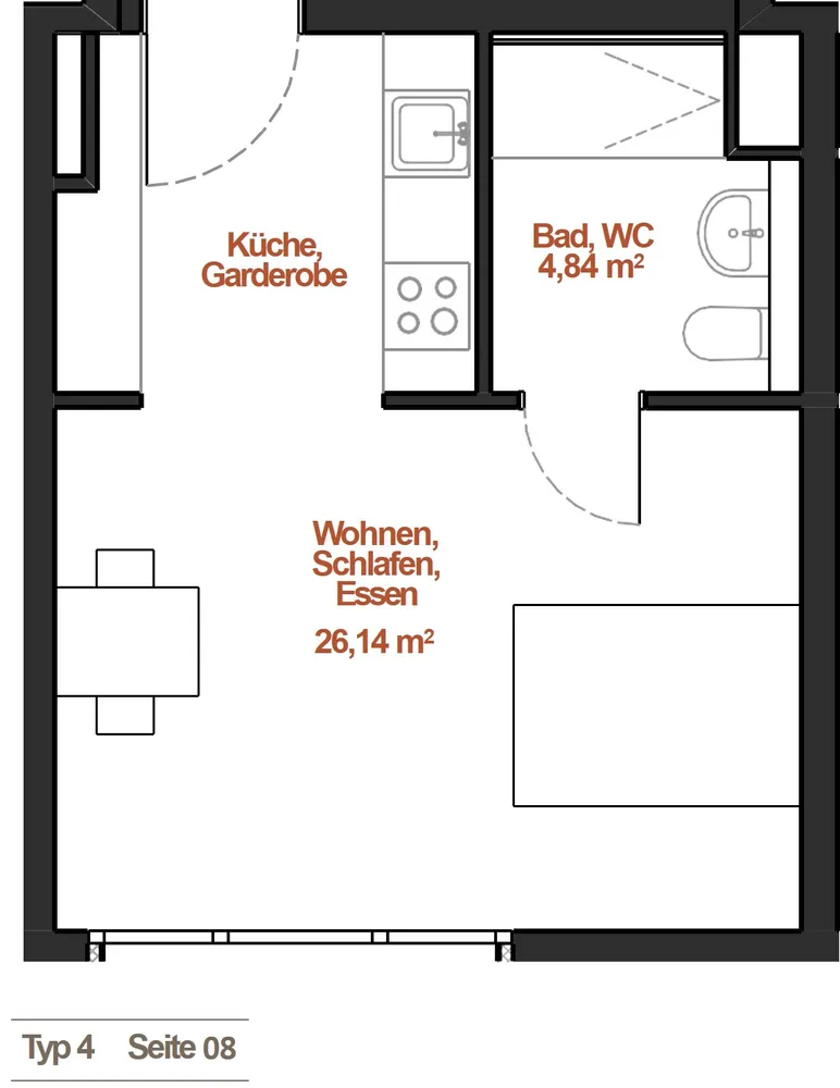 1 Zimmer Wohnung mit 30 m² in Köln – Bild 5