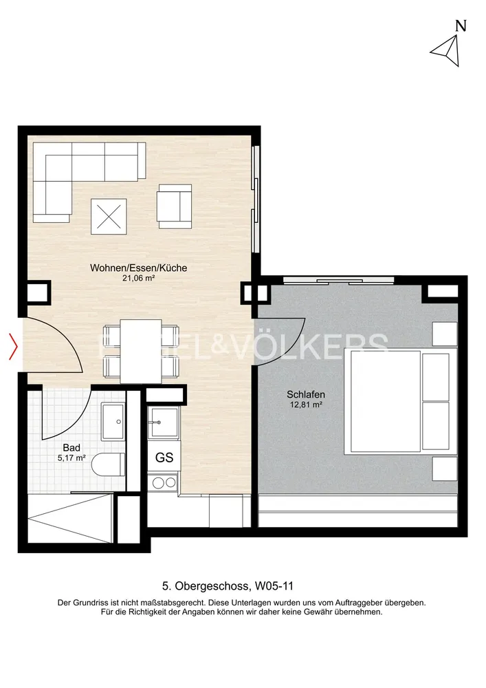 2 room apartment with 39 m² in Frankfurt am Main – Photo 9