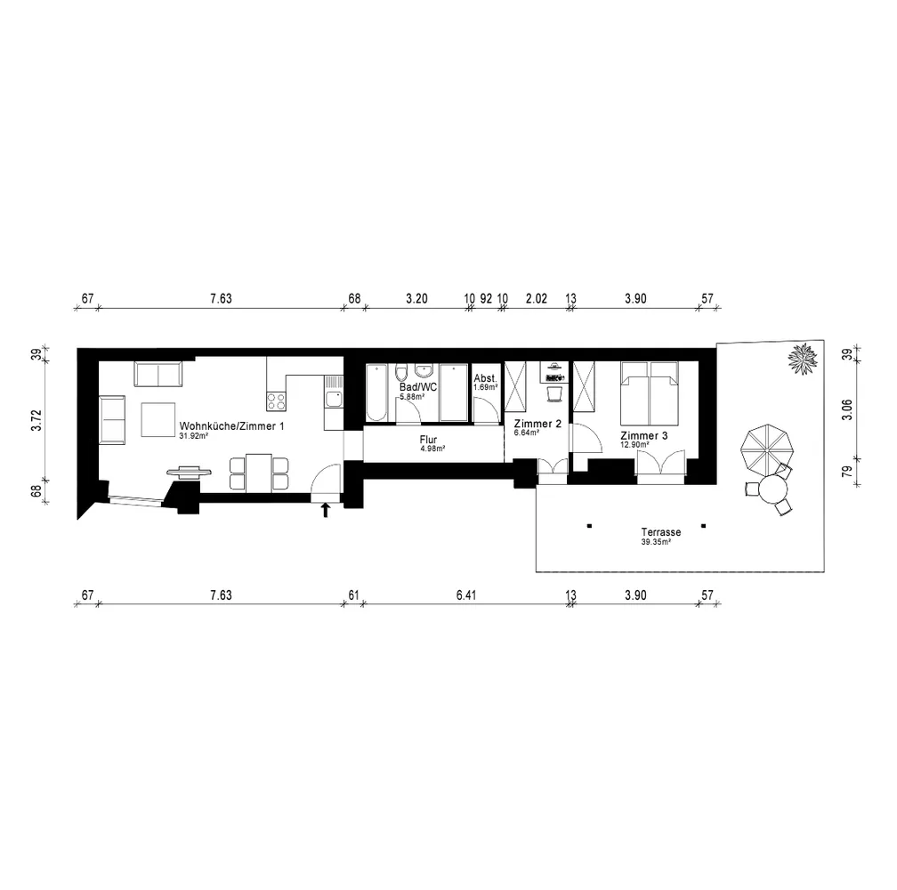 3 Zimmer Wohnung mit 84 m² in Berlin – Bild 1