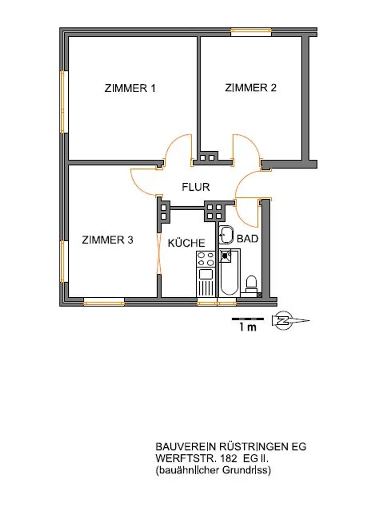 3 Zimmer Wohnung mit 55 m² in Wilhelmshaven – Bild 5