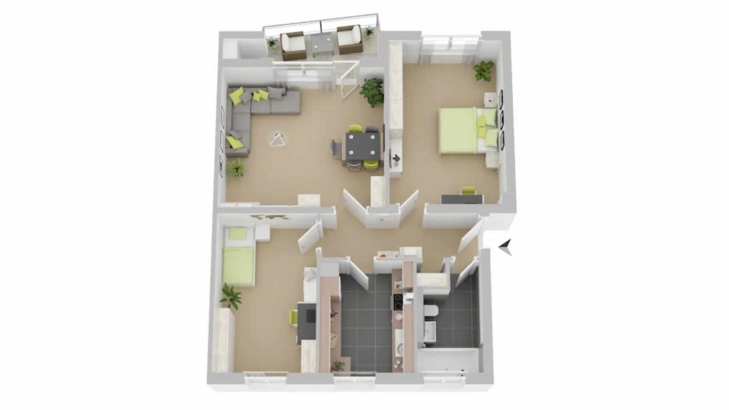 3 Zimmer Wohnung mit 67 m² in Braunschweig – Bild 3