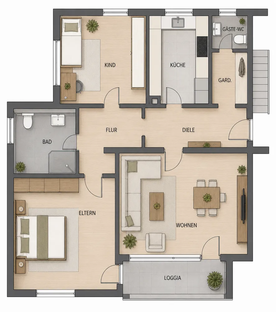 3 Zimmer Wohnung mit 80 m² in Ingolstadt – Bild 11
