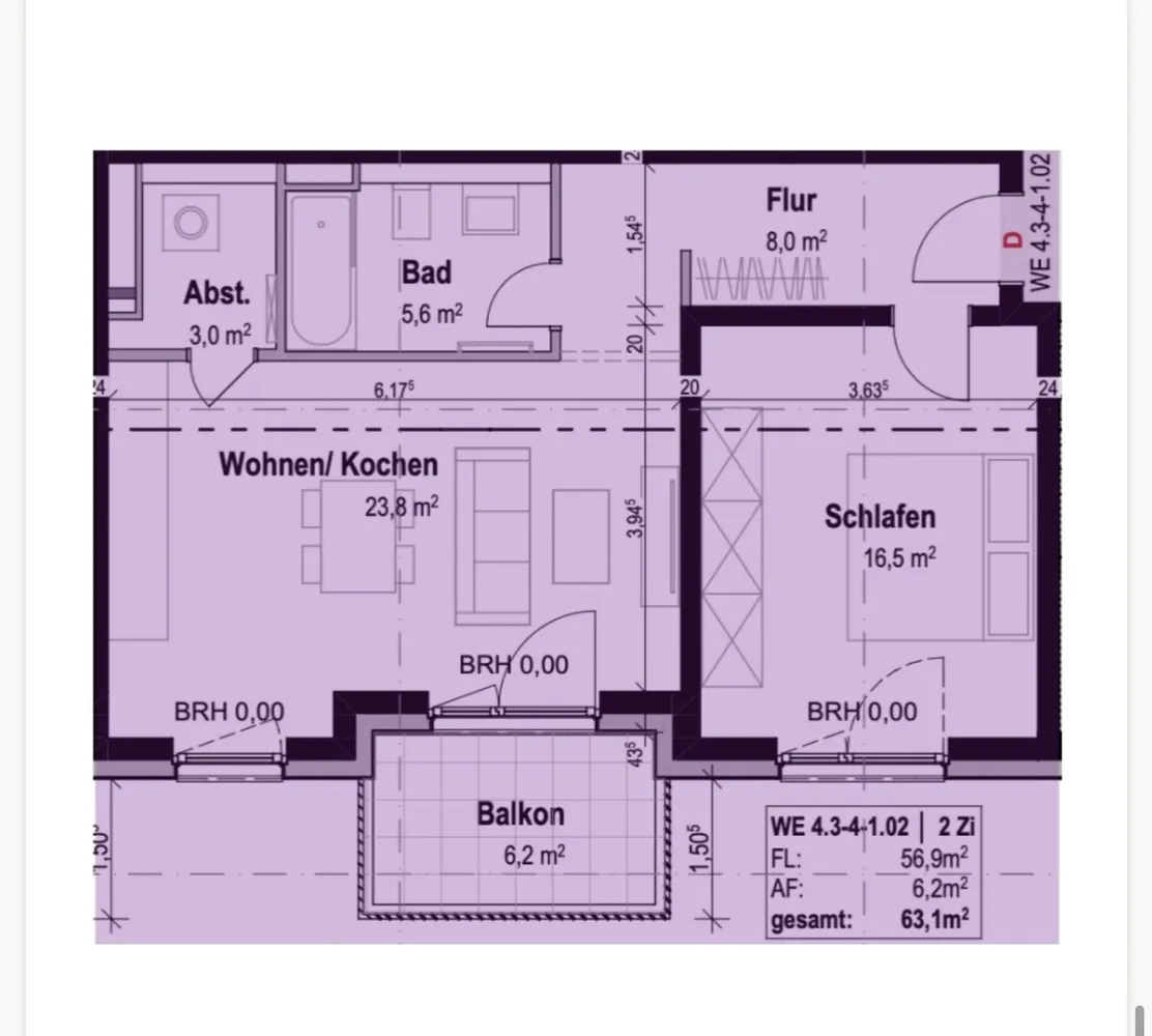 2 Zimmer Wohnung mit 59 m² in Mannheim – Bild 8