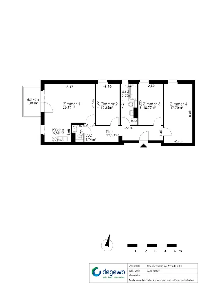 4 Zimmer Wohnung mit 88 m² in Berlin – Bild 4