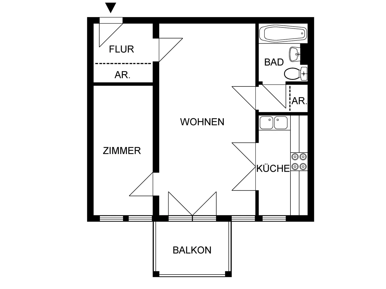 2 Zimmer Wohnung mit 53 m² in Berlin – Bild 2
