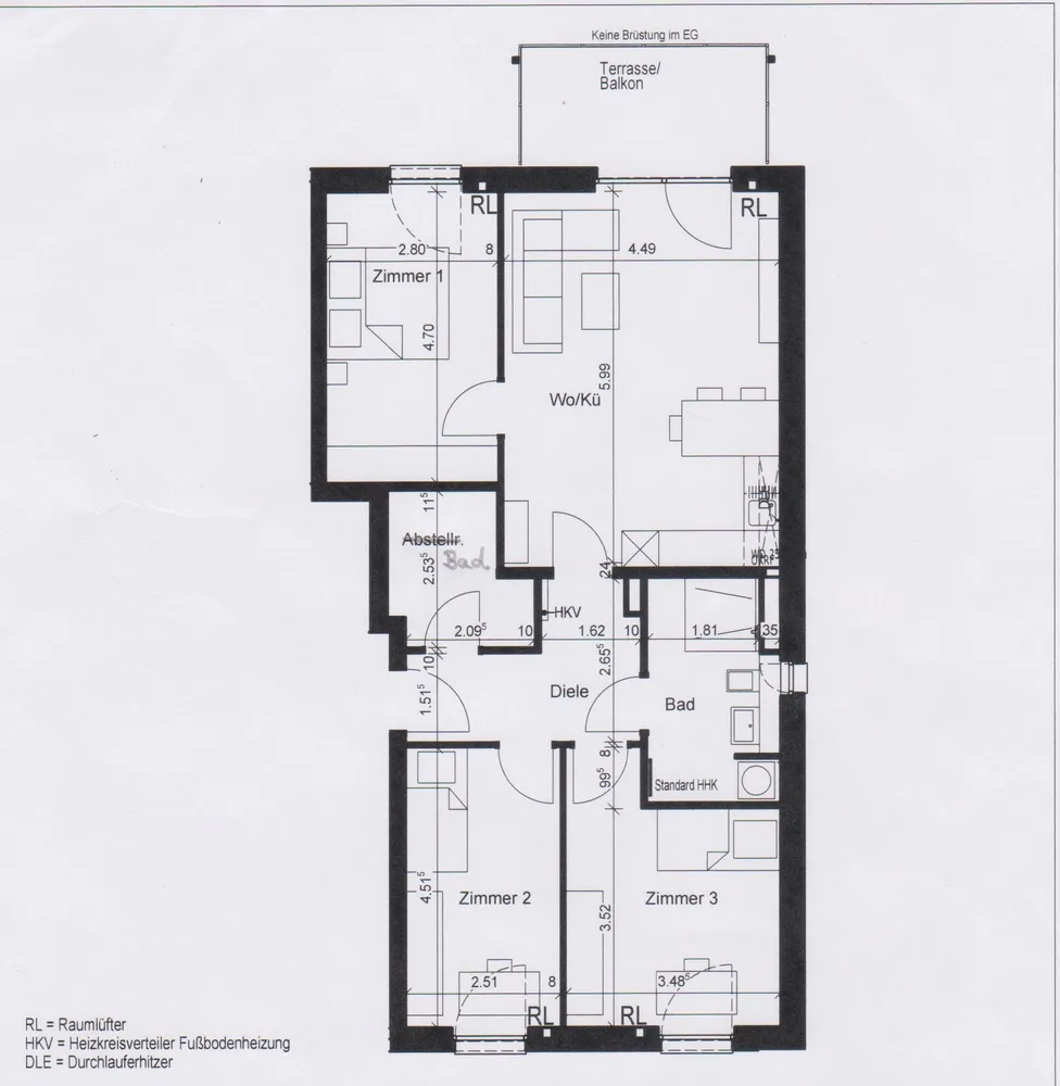 4 room apartment with 89 m² in Bergheim – Photo 7