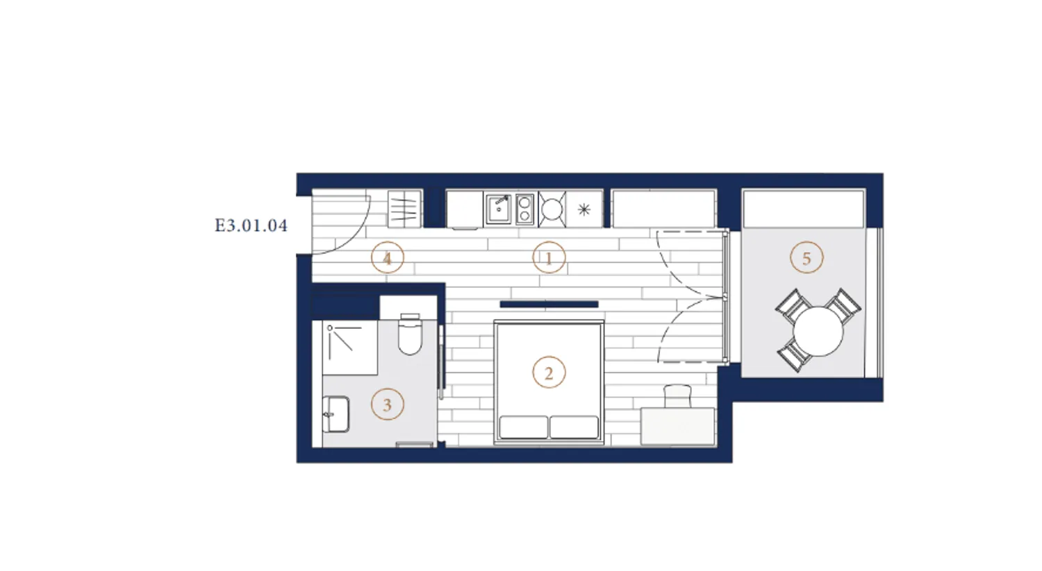 1 Zimmer Wohnung mit 28 m² in Frankfurt am Main – Bild 10