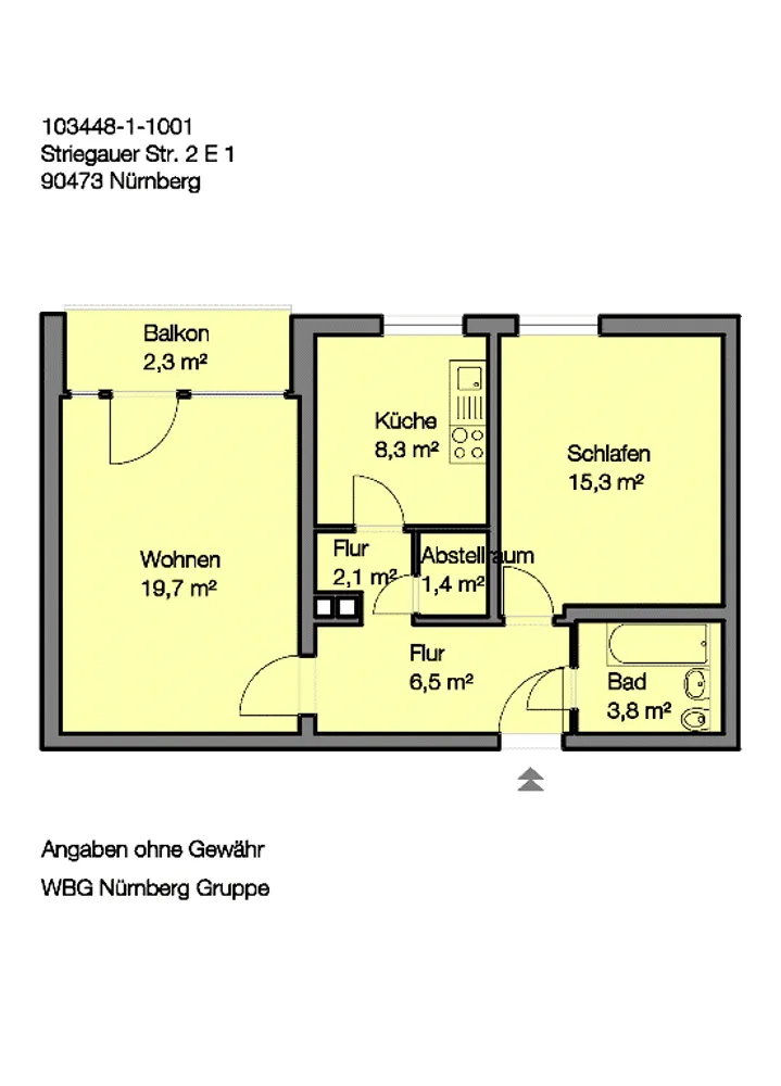 2 Zimmer Wohnung mit 59 m² in Nürnberg – Bild 8