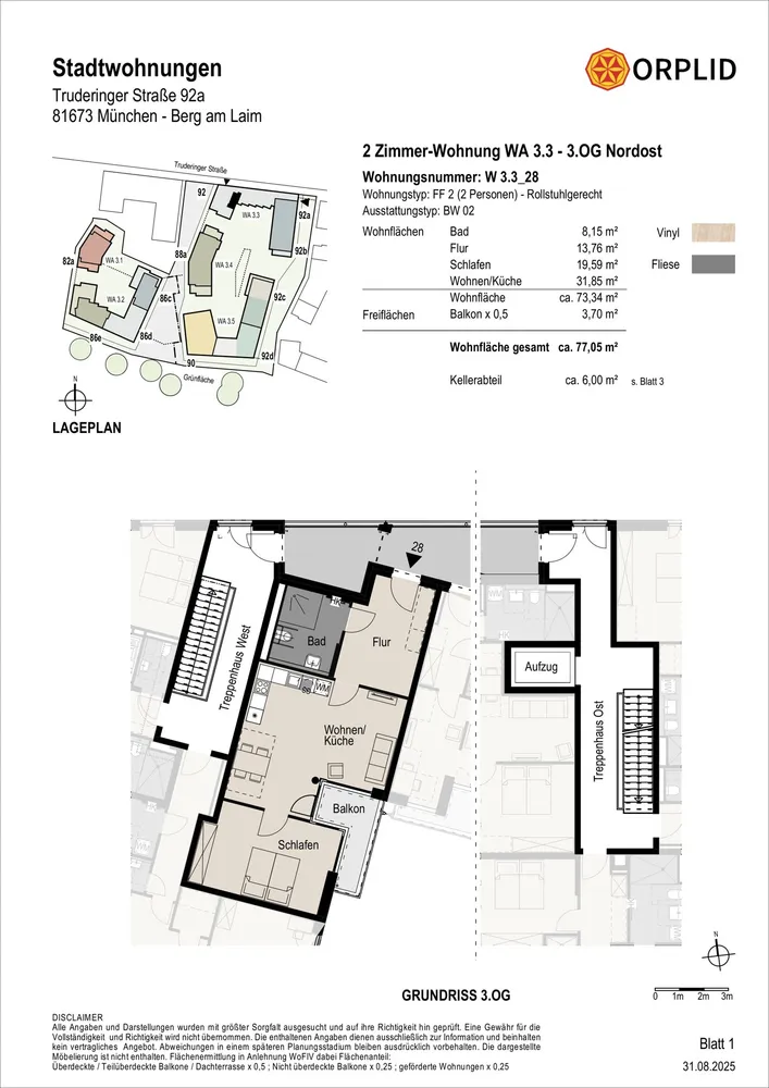 2 Zimmer Wohnung mit 77 m² in München – Bild 6