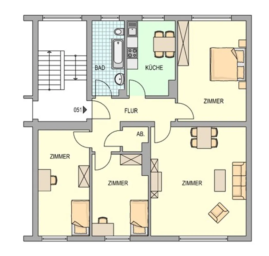 4 Zimmer Wohnung mit 79 m² in Herne – Bild 4
