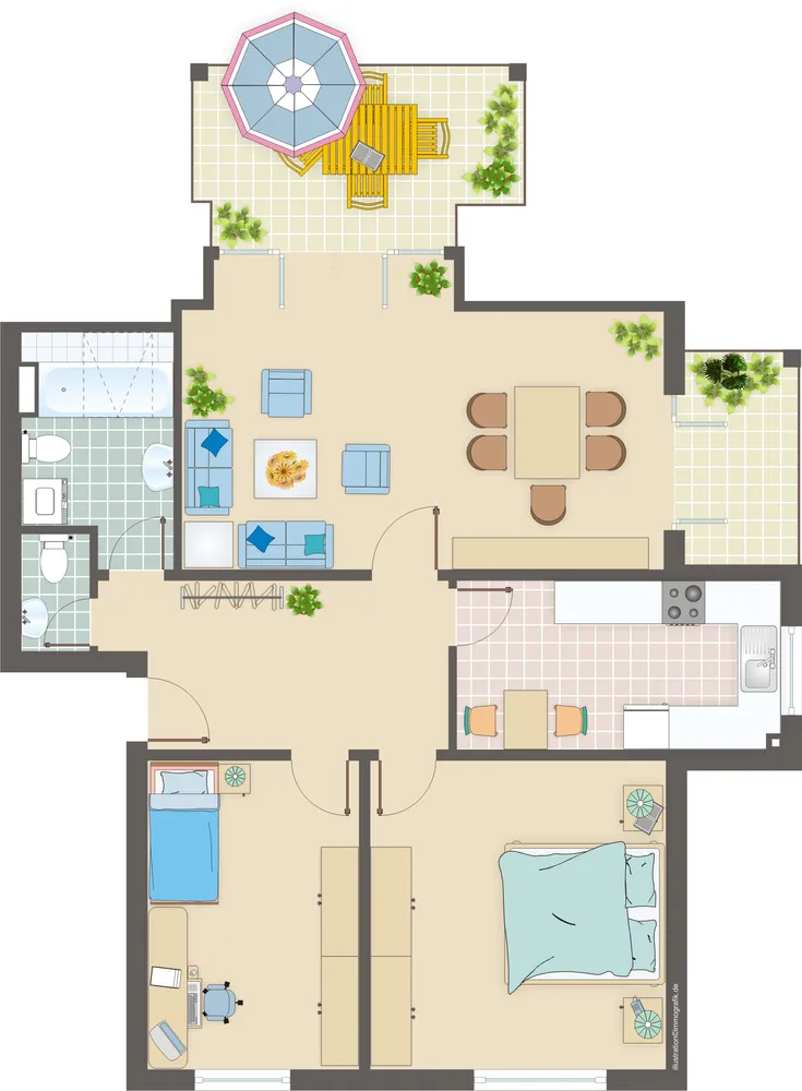 3 Zimmer Wohnung mit 86 m² in Leverkusen – Bild 3