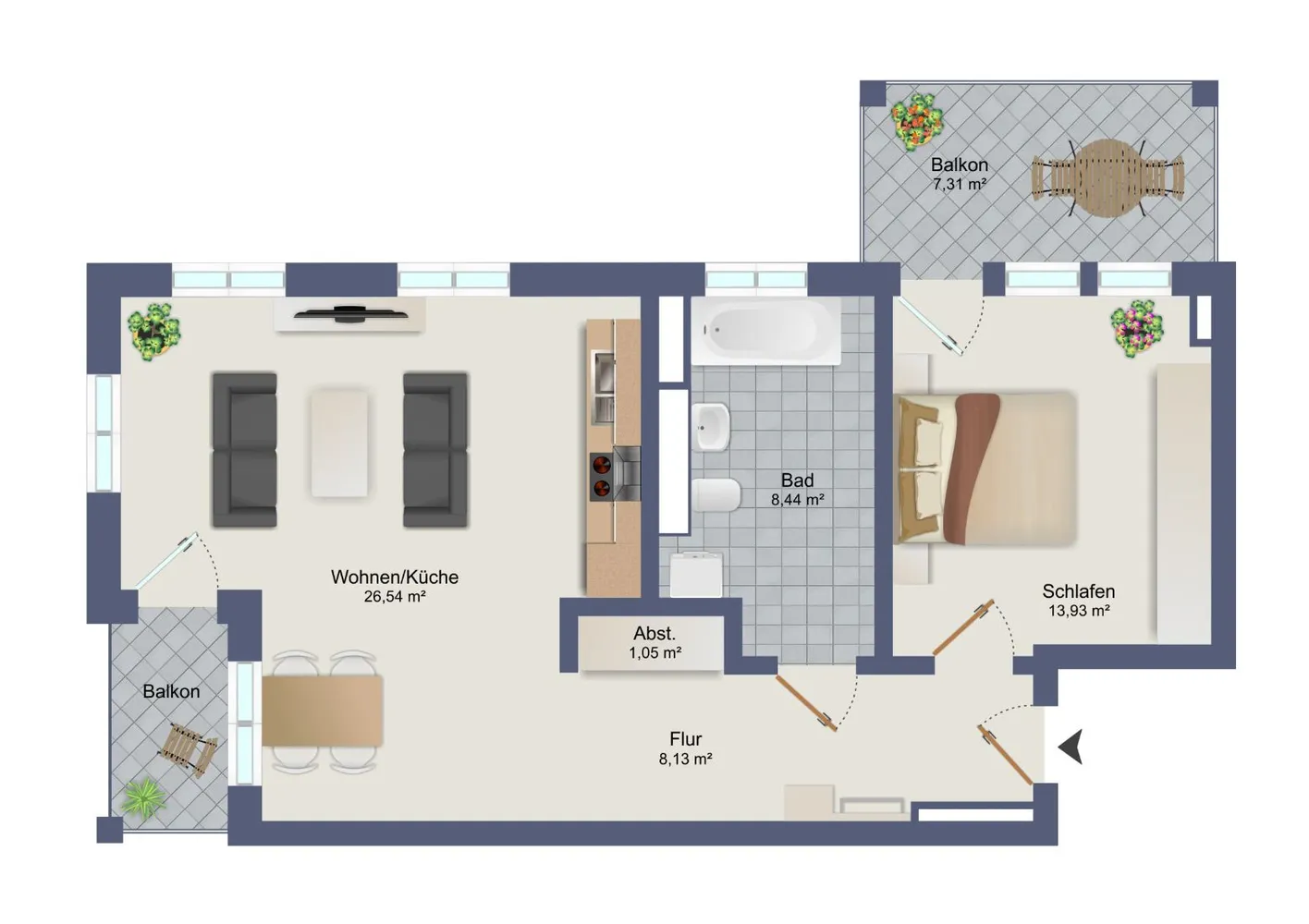 2 Zimmer Wohnung mit 62 m² in Hannover – Bild 10