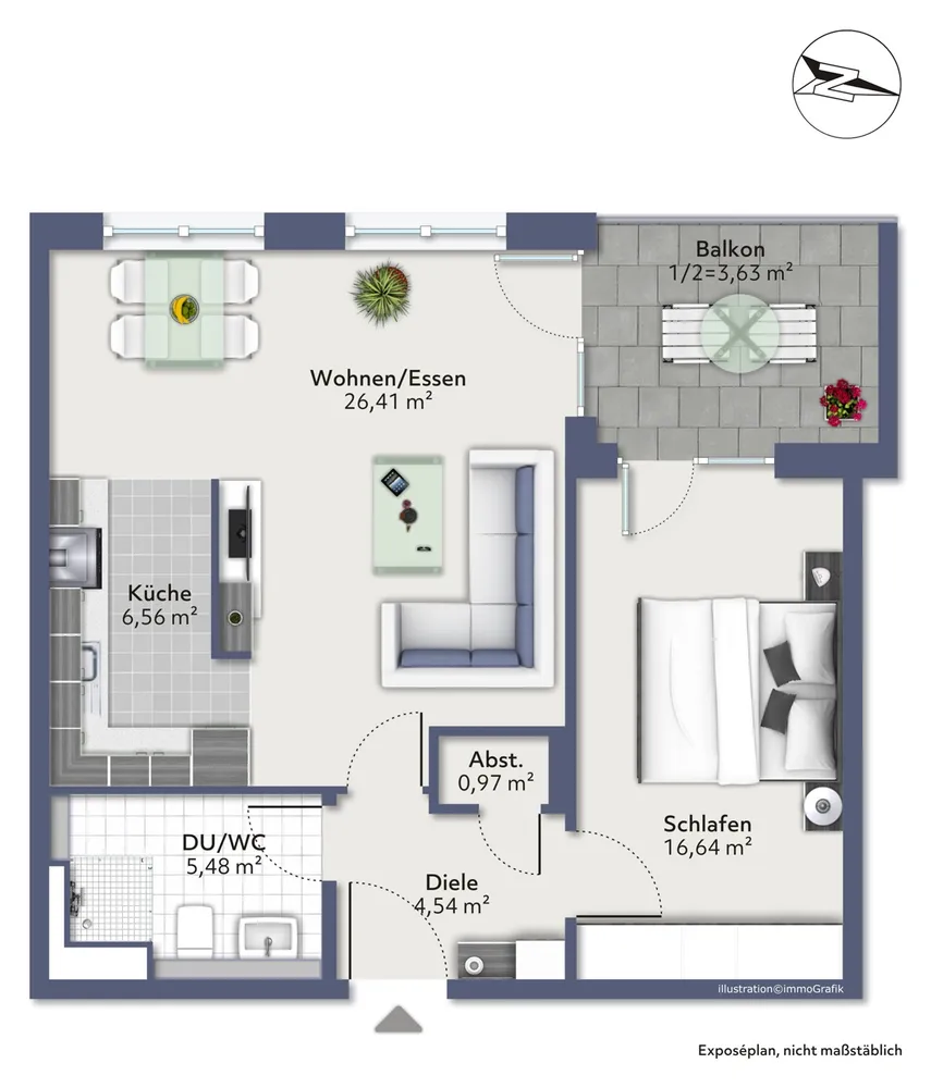2 Zimmer Wohnung mit 64 m² in Stuttgart – Bild 3