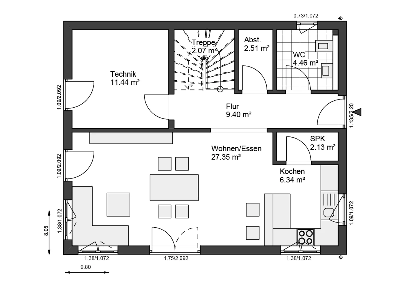 3 Zimmer Haus mit 132 m² in Arnsberg – Bild 2