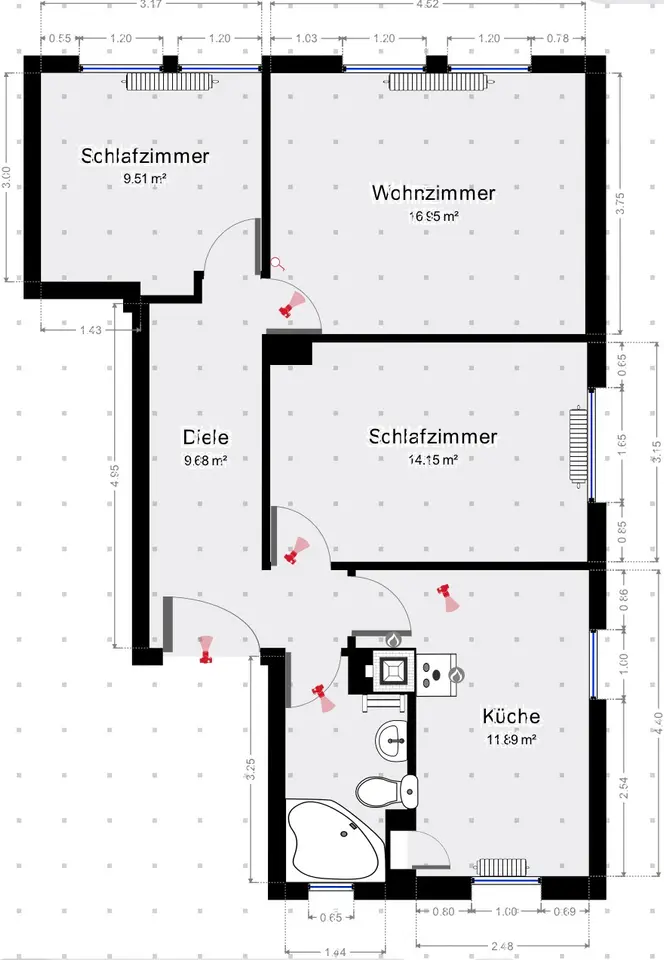 3 Zimmer Wohnung mit 75 m² in Heilbronn – Bild 9