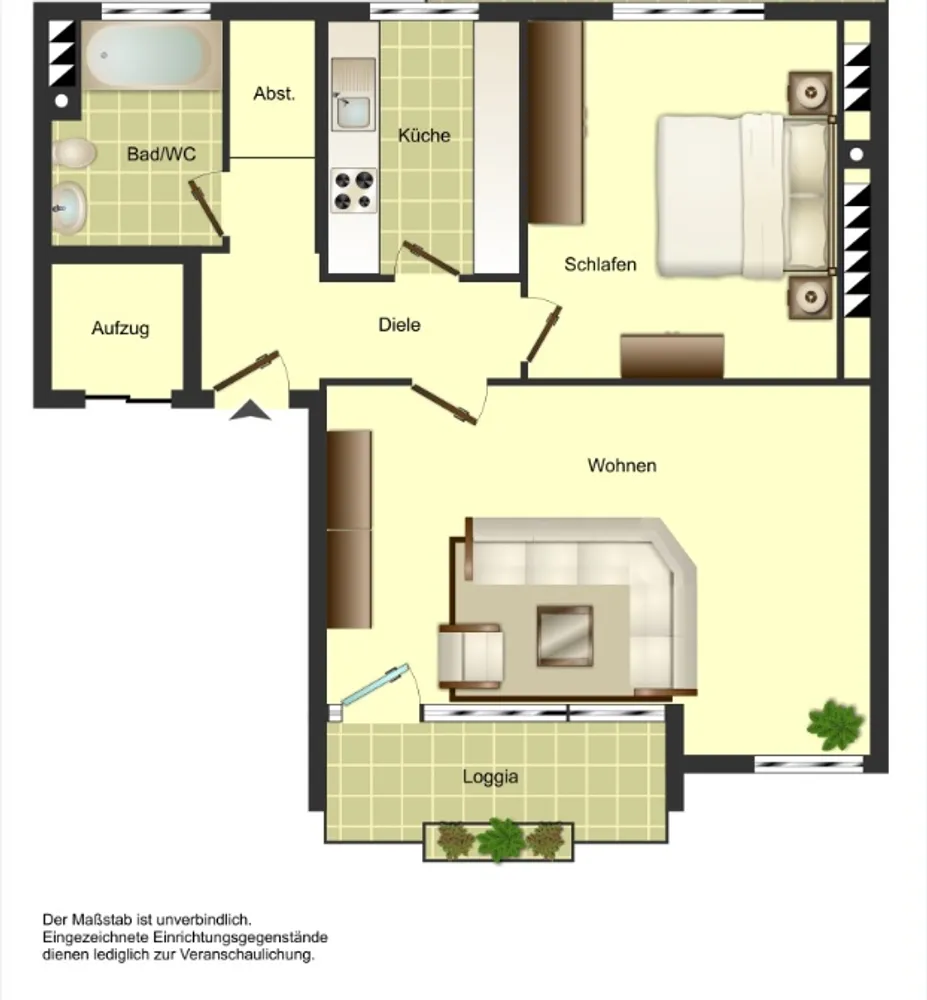 2 Zimmer Wohnung mit 55 m² in Duisburg – Bild 7