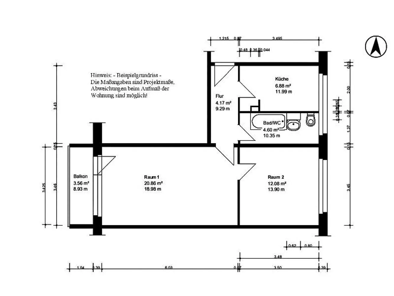 2 Zimmer Wohnung mit 51 m² in Halle (Saale) – Bild 7