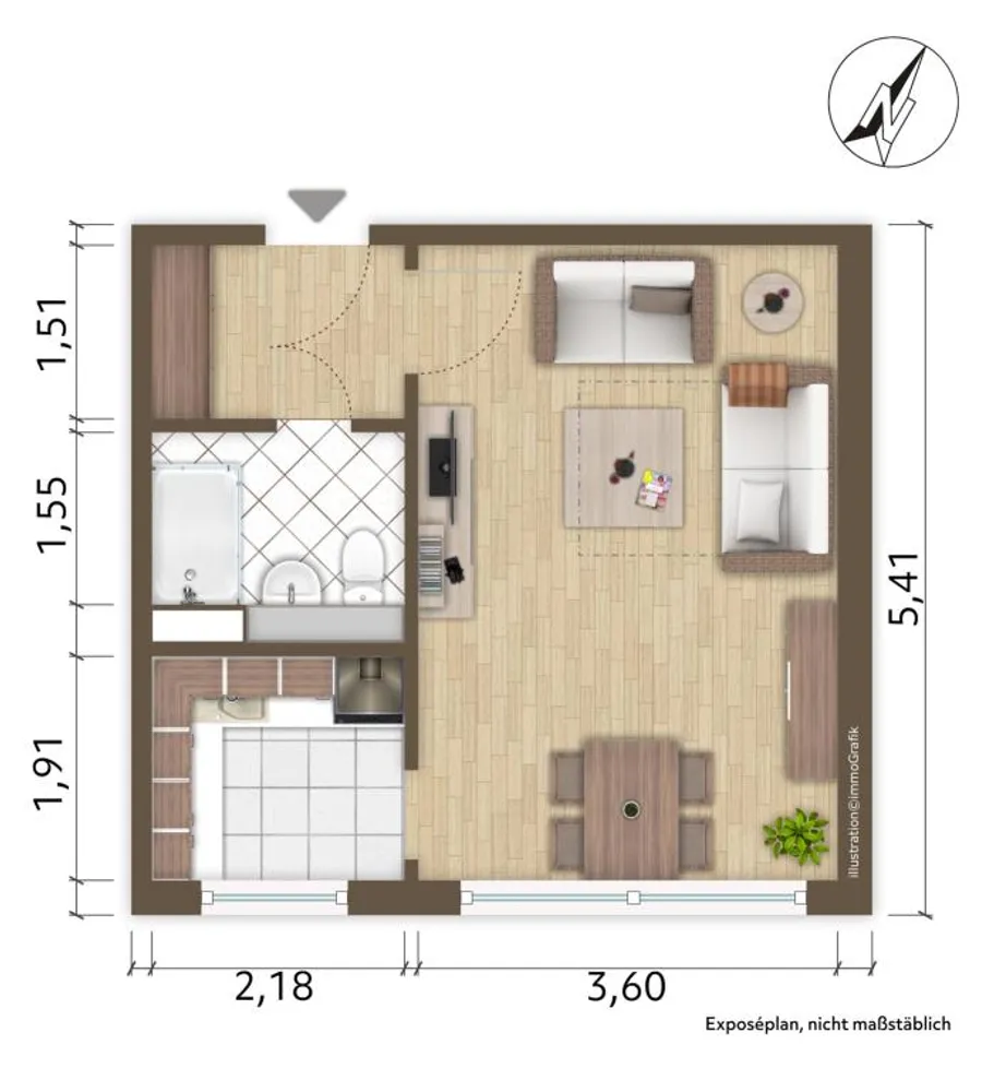 1 Zimmer Wohnung mit 30 m² in Hoyerswerda – Bild 5