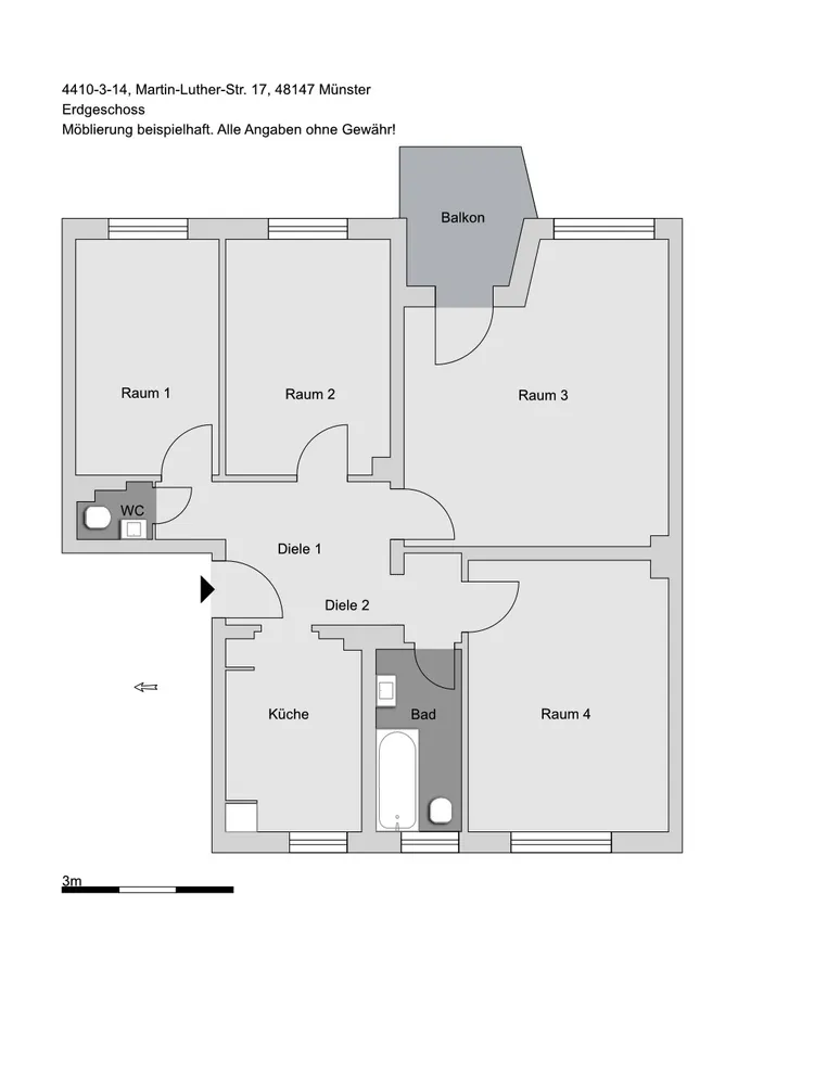 4 Zimmer Wohnung mit 85 m² in Münster – Bild 6