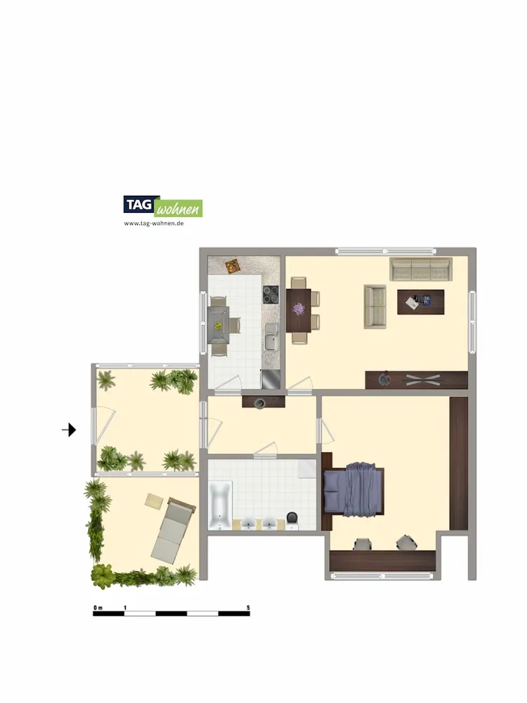 2 Zimmer Wohnung mit 85 m² in Bitterfeld-Wolfen – Bild 12